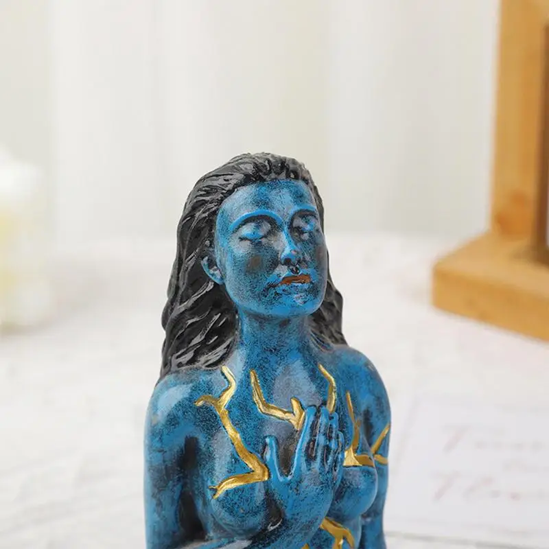 Self Love Shaping Spirit Goddess Statues Resin Sculpture Healing Goddess Portrait Crafts for Home Office Decoration