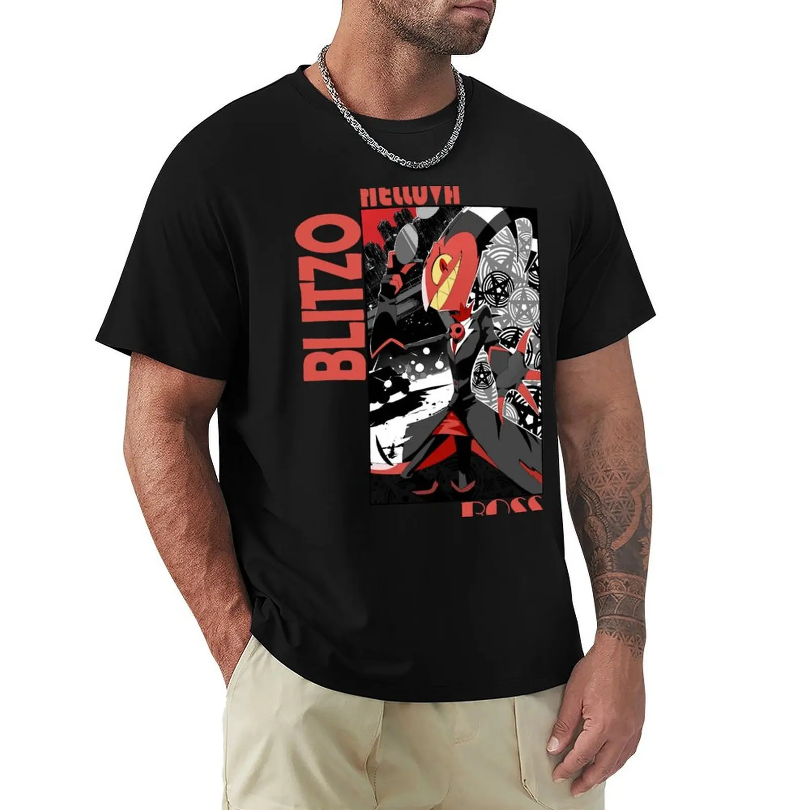 Helluva Boss Blitzo T-Shirt Plus Size Loose Fit T-Shirt