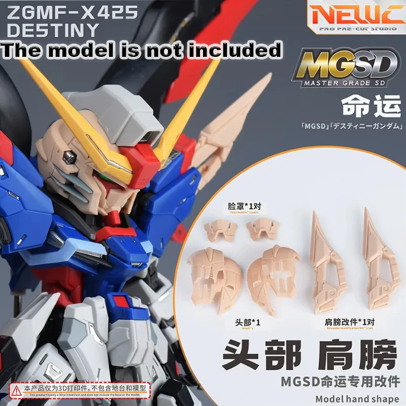 Nouveaux modèles C 2026 : Masques de tête, d'épaules et de visage, pièces modifiées, accessoires d'impression 3D pour MGSD ZGMF-X42S Destiny, jouets cadeaux