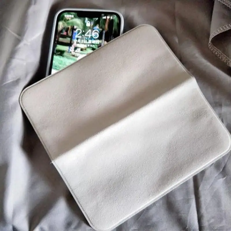 3pcs Polishing Cloth 1:1 for Apple Soft Double-Layer Fabric Cleaning Wipe Cloth on For iPhone iPad Airpods Macbook Android Phone