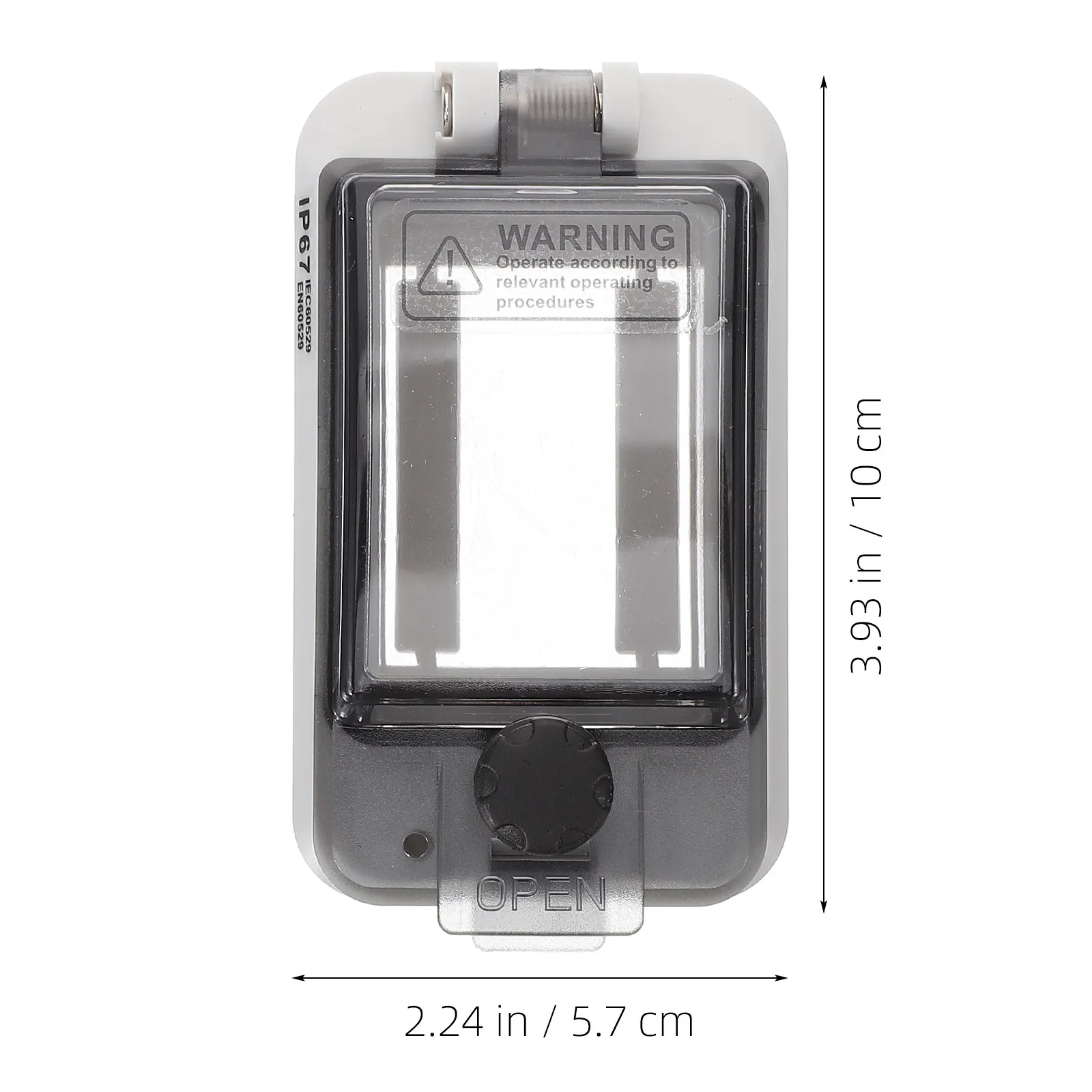 Transparent Circuit Breaker Cover Waterproof Dustproof Outdoor Electrical Protection Box 180 Degree Flip Top Pc Material Easy