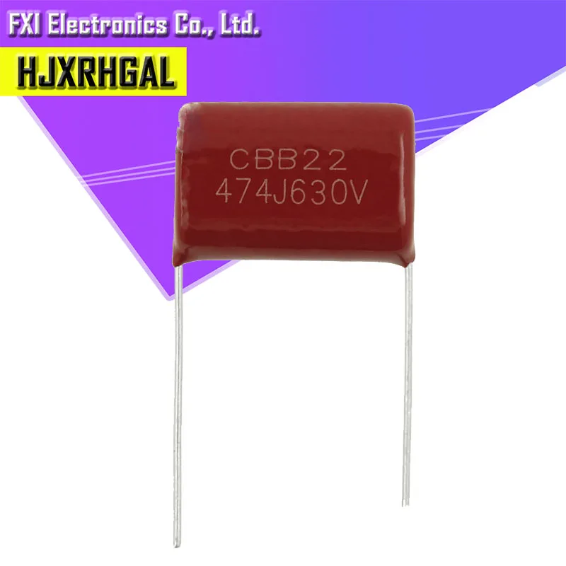 10PCS 630V474J 0.47UF 470NF Pitch 20MM 630V 474 CBB Polypropylene film capacitor new