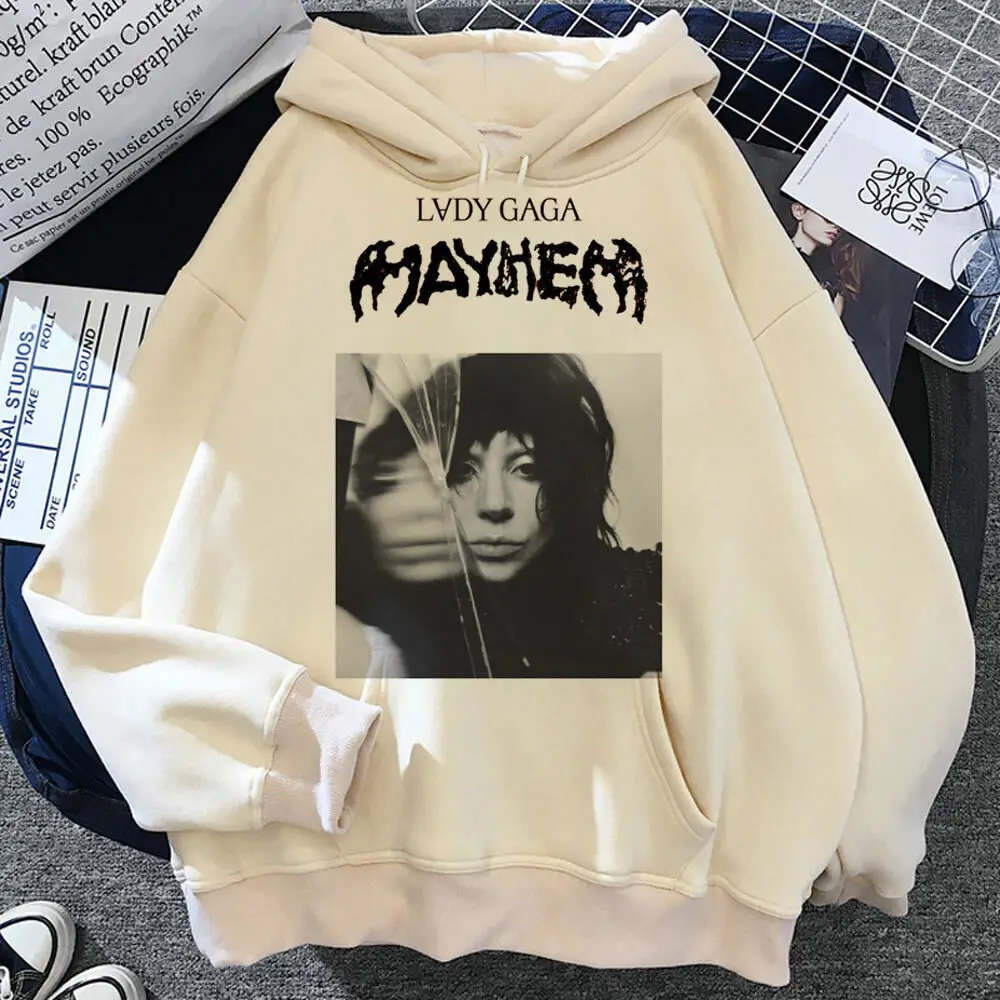 Lady Gaga Mayhem hoodie trendy kawaii streetwear elegant printed design harajuku sweatshirts comic trendy patterned Japanese