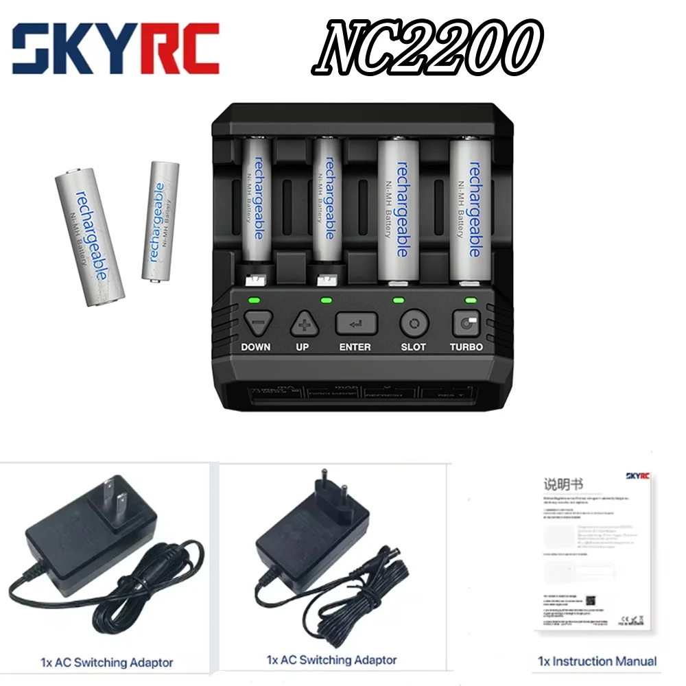 SKYRC-Chargeur de batterie intelligent, aste, universel, BT, LCD, AA, AAA, Nimh, MC3000, NC2500 Pro, NC2200
