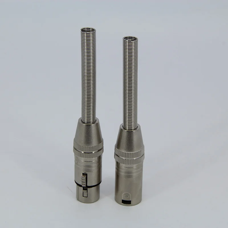 3핀 카드 스매싱 핀 남성 여성 헤드 XLR 긴 밸런스드 사운드 박스 마이크 커넥터 플러그(스프링 포함)