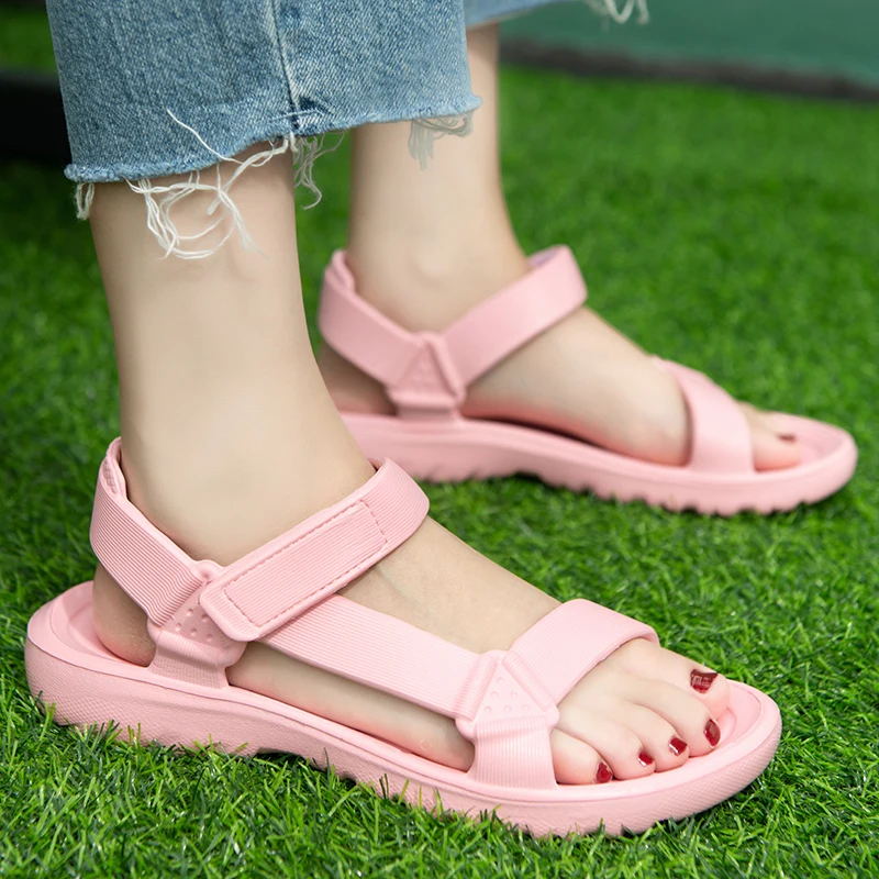 2024 New Fashion Trend Women's Sandals Non-slip Wear Lightweight EVA Flat Sandals Lady Outdoor Sandals