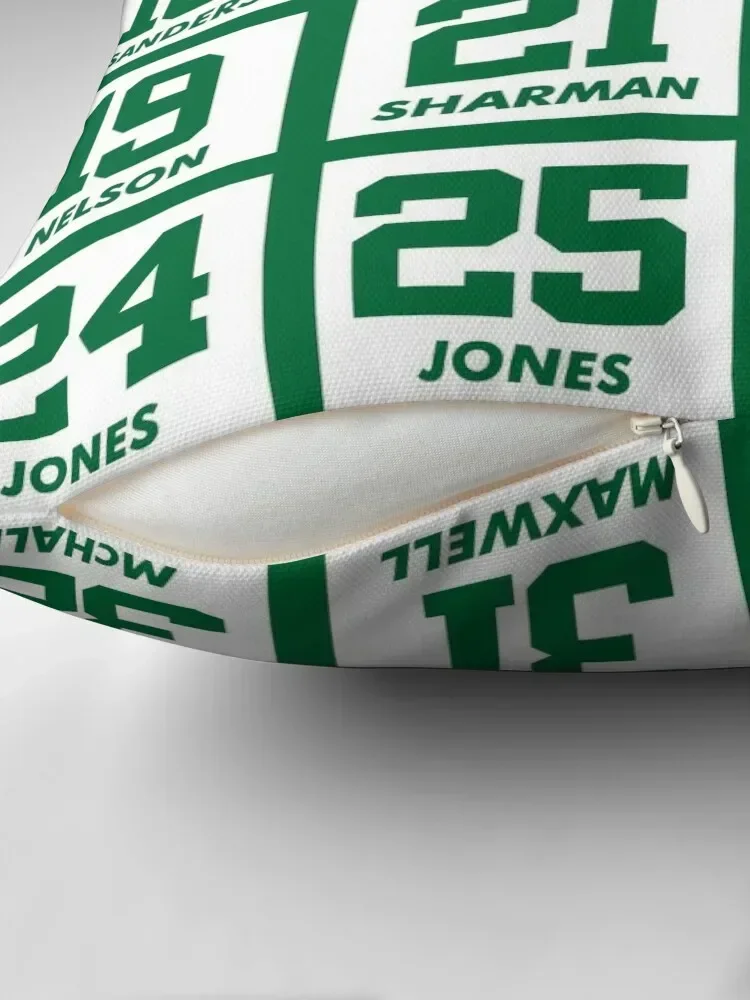 Retired Numbers - Celtics Throw Pillow Pillowcase ornamental pillows for living room pillow