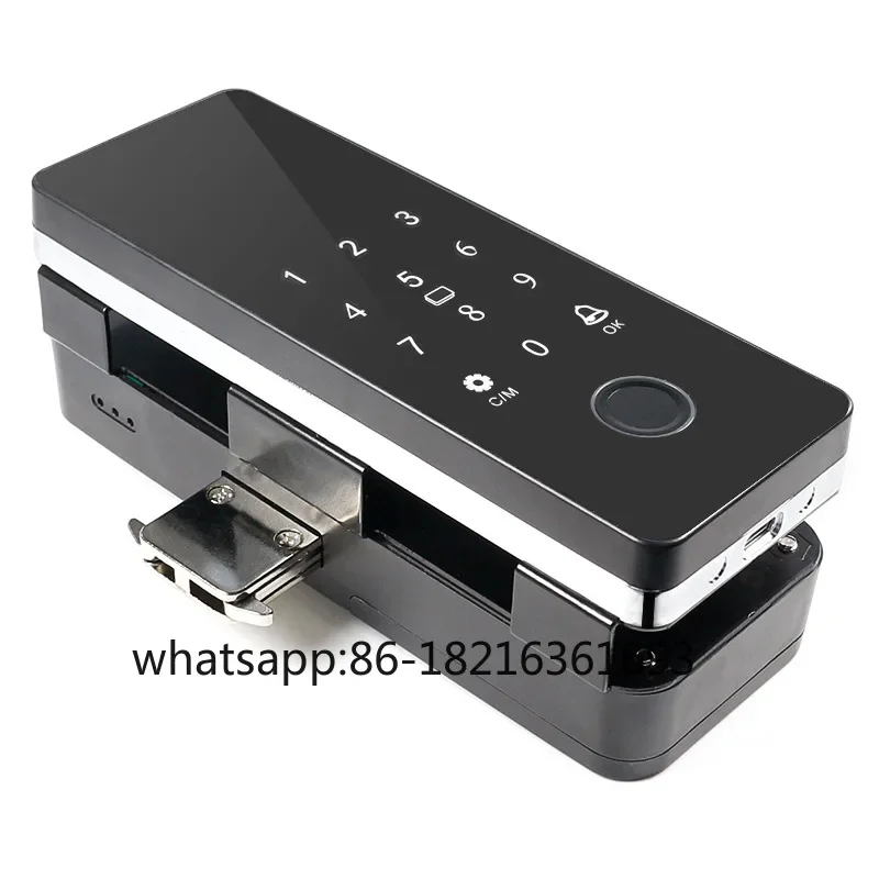 

Замок отпечатков пальцев со стеклянной дверью DW-600, интеллектуальный замок HAHA с Bluetooth