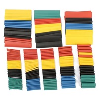 328Pcs 5 Colors 8 Sizes 2:1 Heat Shrink Tubing Wrap Connection Sleeve Kit Hot Selling Super Deals