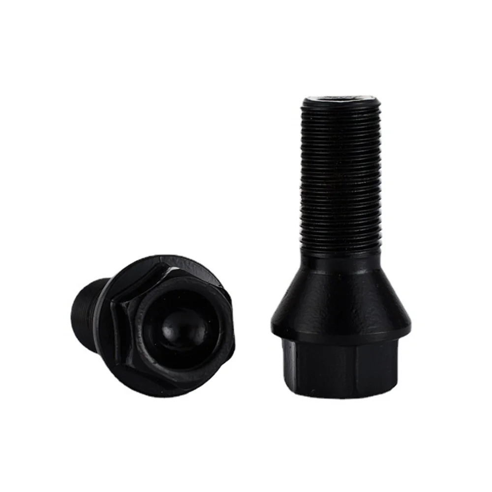 

Car Wheel Lugs Bolts 36136781151 For BMW F10 F11 F30 F32 E70 Nuts Stud Screws M14 x 1.25 Black Screw Nut Car Accessories