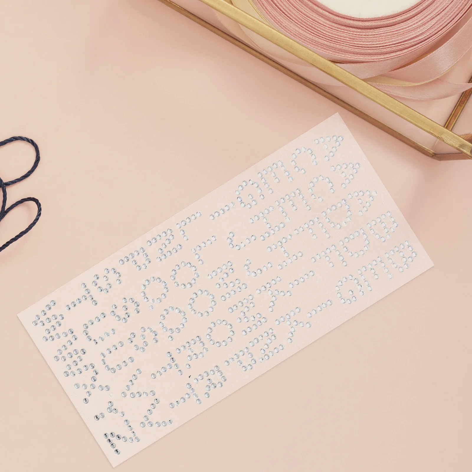 

1 Sheet Grad Cap Diamond Rhinestone Letter Stickers Self Adhesive 3D Glitter Border for Graduation Crafts Glitter Border Letters