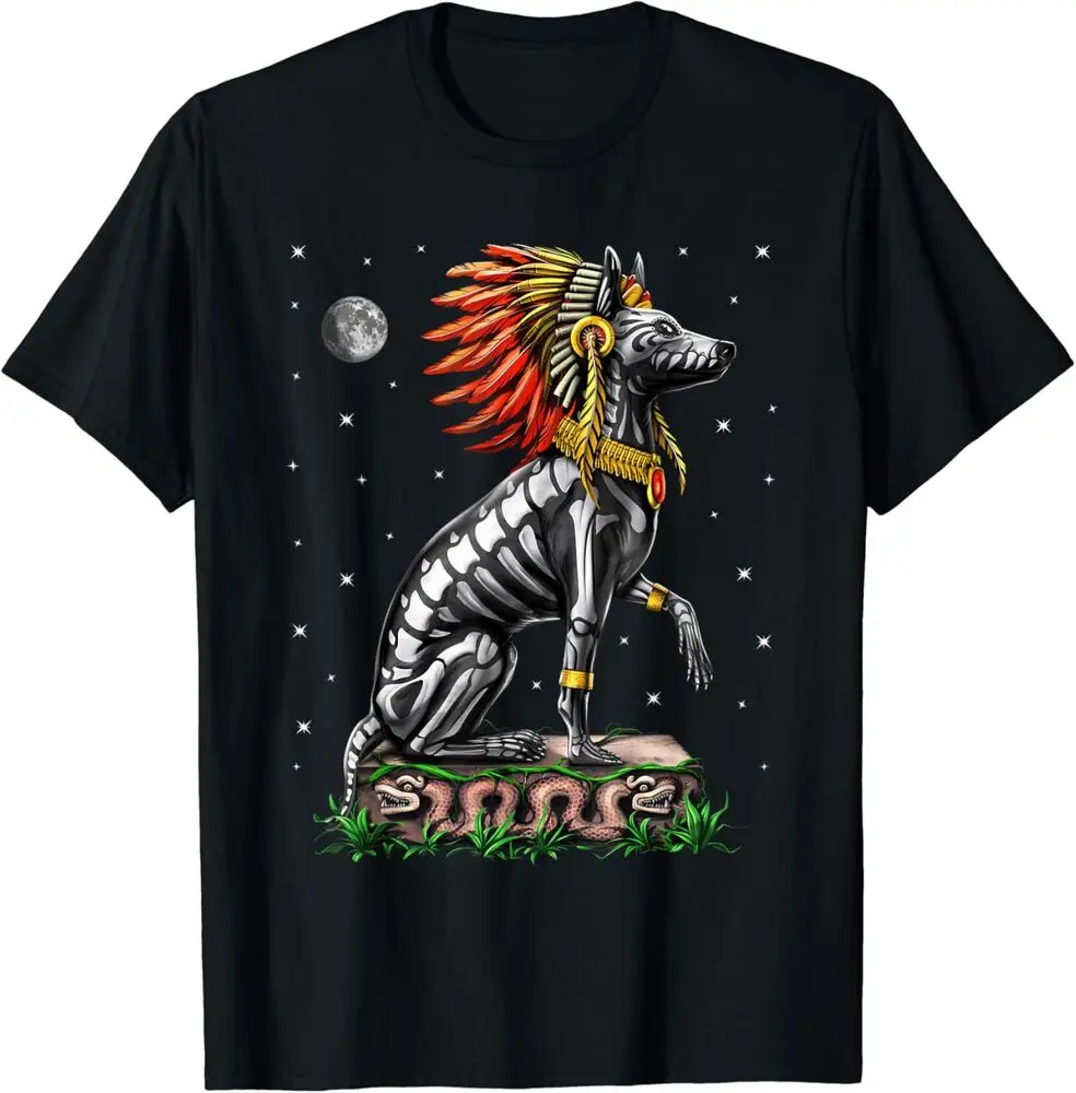 NEW Aztec Xolo Dog Xoloitzcuintli Quetzalcoatl Ancient T-Shirt  Tees High Quality 100%Cotton Short Sleeve