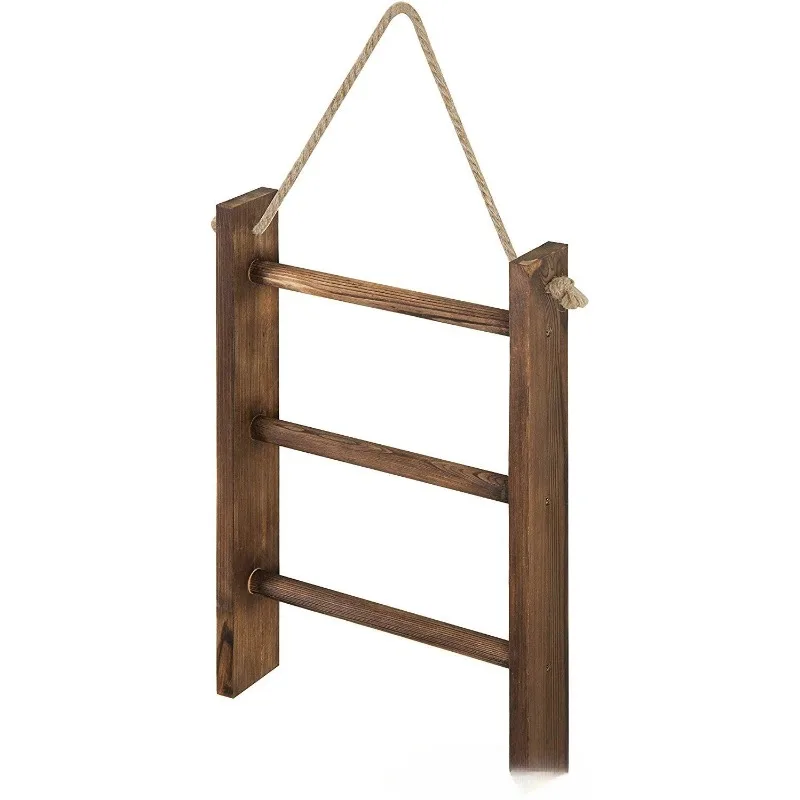 

Solid wood multi-layer towel rack, American country vintage towel rack wall-mounted, new wall-mounted towel rack for export