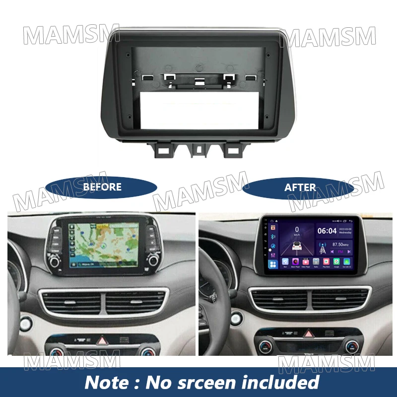 Adattatore per telaio Radio 2 Din da 9 pollici per Hyundai Tucson 2018 - 2020 Car Android Player Audio montaggio a pannello installazione Fascia