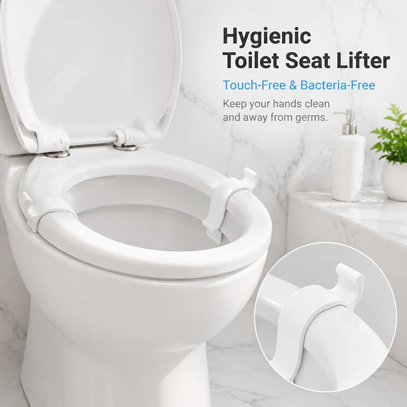 Multifunctional Toilet Lid Lifter,Toilet Seat Stabilizer Clips For Wobbly Loose Seat Fixing Securing And Repair