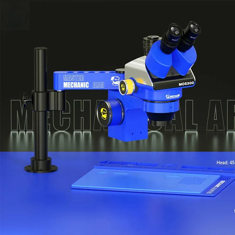 

Microscope Folding Swing Arm Bracket Hole Position Screwdriver 360 ° Rotate Front Back Rolling Placement Operation