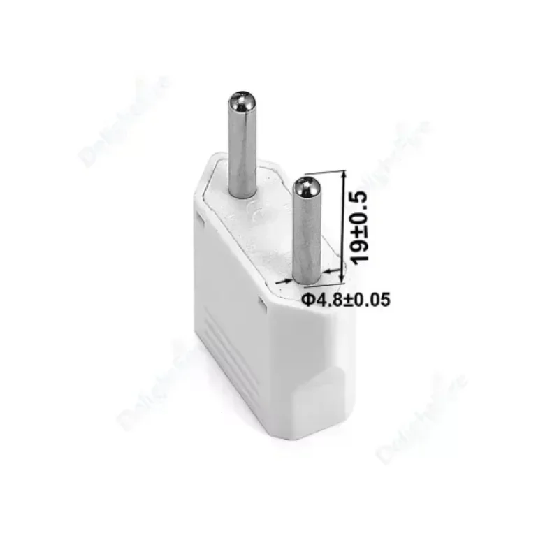 Adaptador de enchufe europeo de EE. UU. A UE KR, adaptador de viaje Universal de 4,8mm, tomas eléctricas americanas a europeas coreanas, toma de