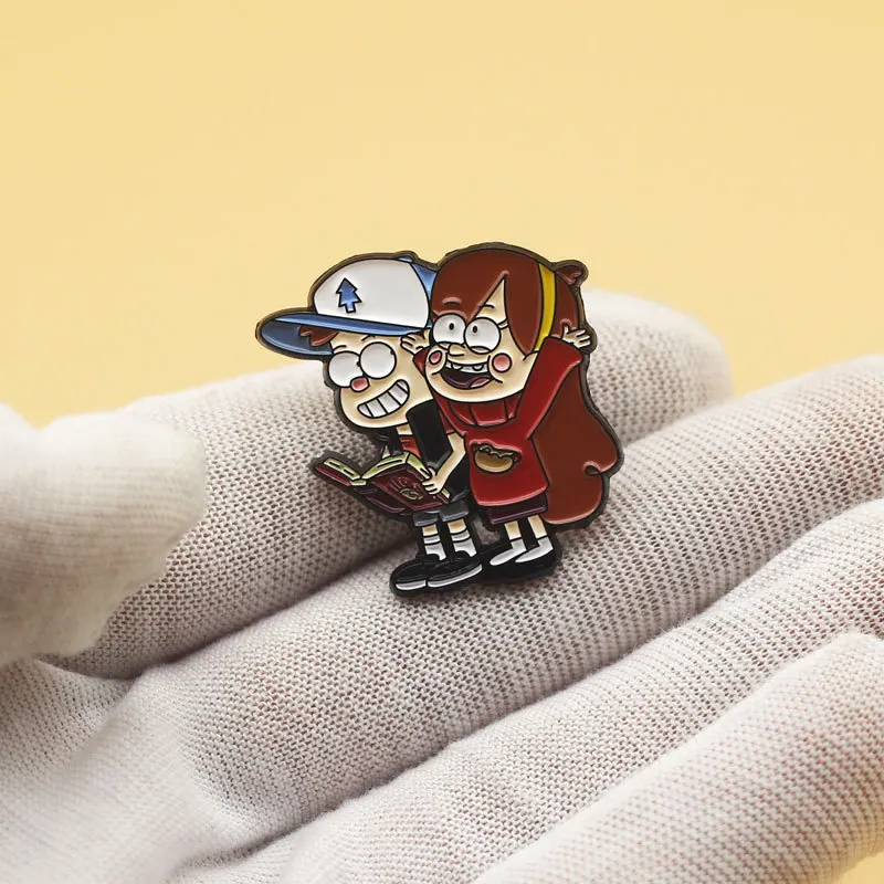 Adventure Animation Gravity Falls Enamel Pins Disney Anime Metal Brooch Badge Fashion Jewellery Backpack Accessory Gifts