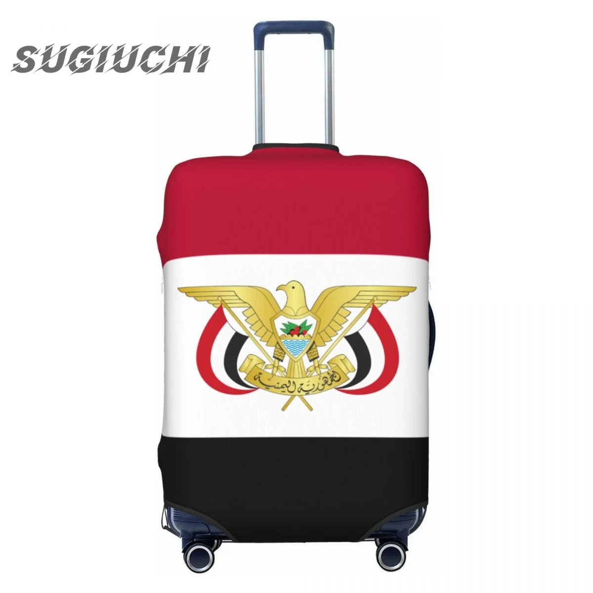 

Yemen Country Flag Luggage Cover Suitcase Travel Accessories Printed Elastic Dust Cover Bag Trolley Case Protective
