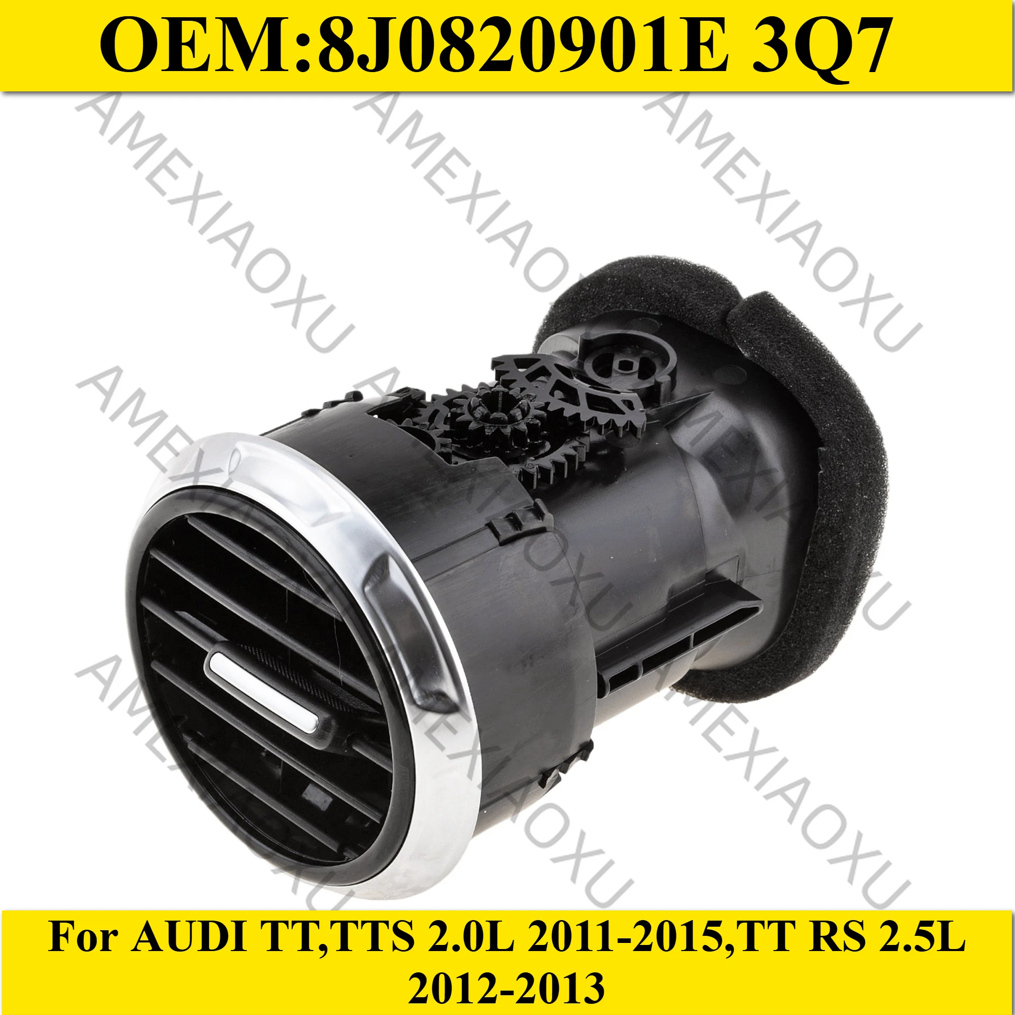 

1 шт. OEM: 8J0820901E 3Q7 для AUDI TT, TTS 2.0L 2011-2015, TT RS 2.5L 2012-2013, вентиляционное отверстие приборной панели AMEXIAOXU