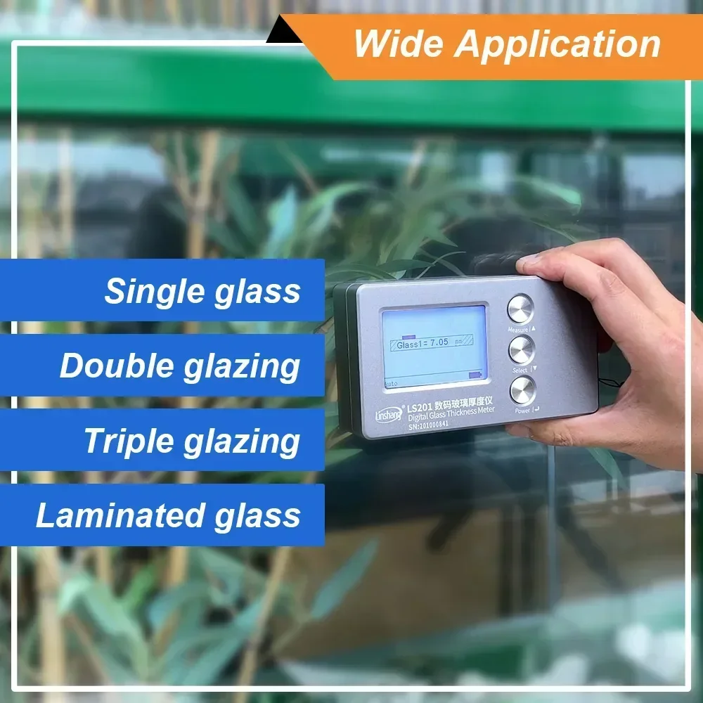 2026NEW Berserk LS201 Digital Glass Thickness Meter Triple Double Glazing  Glass Thickness Gauge