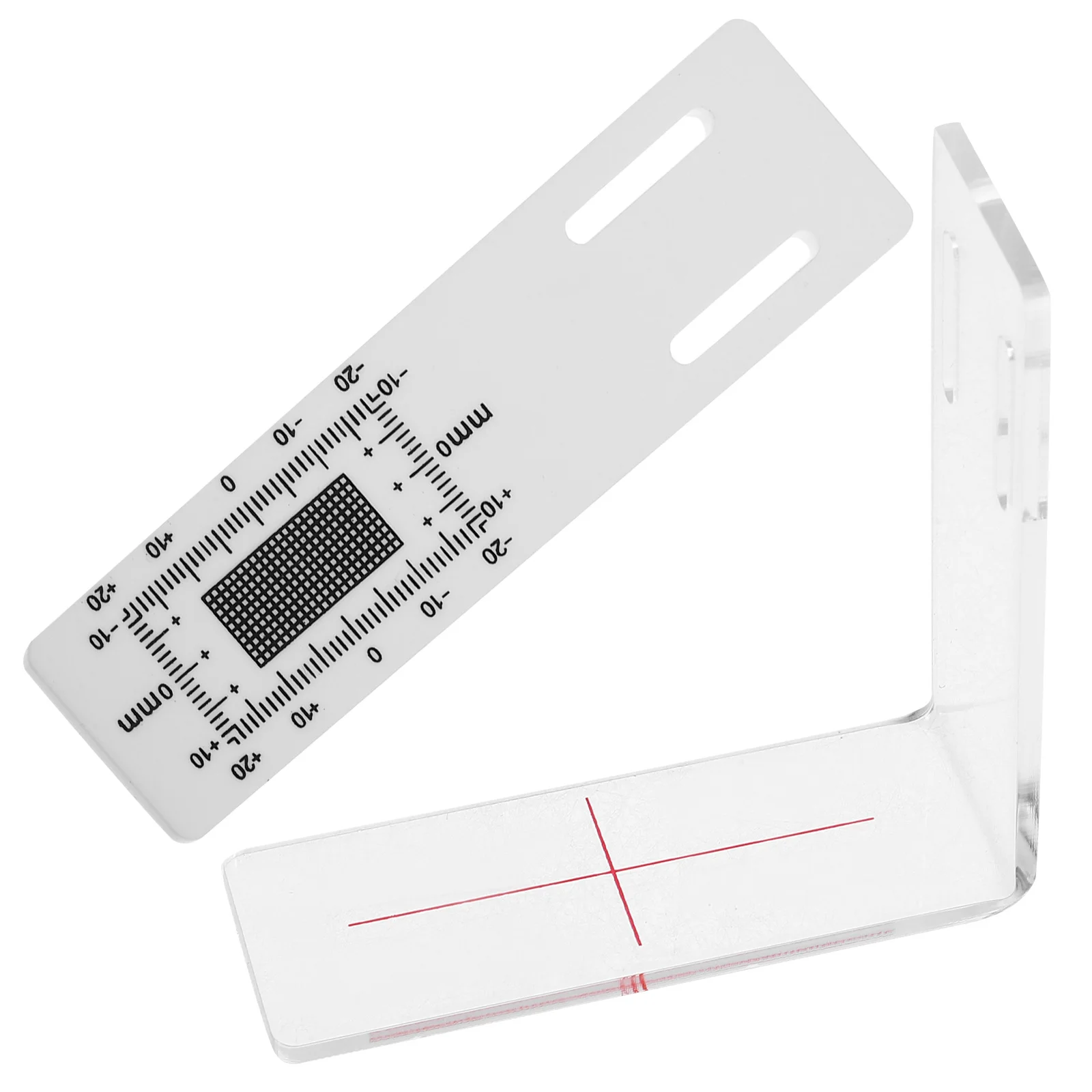 1 مجموعة مقياس مراقبة الكراك المحمولة الكراك عرض مقياس حاكم أداة قياس معمارية للشقوق المعماري حاكم