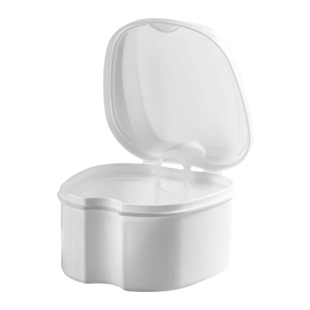 

Denture Case Compact Lightweight Safe Material Storage Box for Orthodontic Retainer Camping Business Trip Outdoor Use