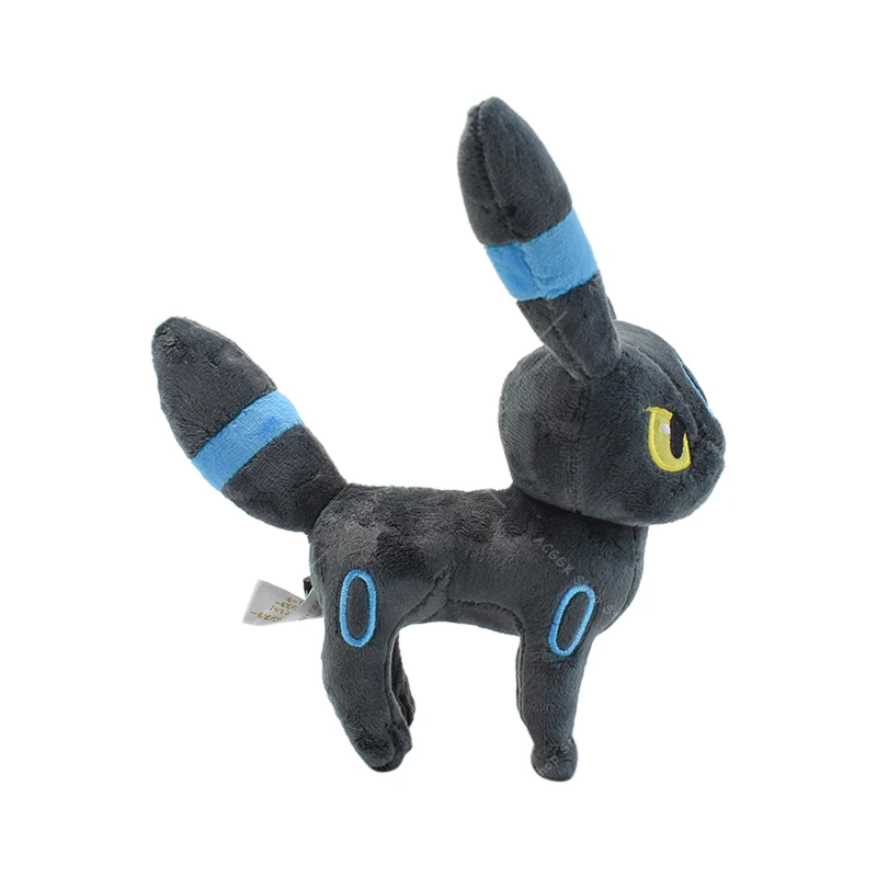 TAKARA TOMY 22CM Pokemon Plush Toys Standing Shiny Umbreon Animal Stuffed Plush Dolls Quality Cartoon Gifts Toy