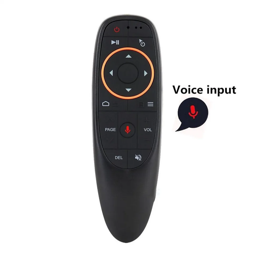 Control remoto de aire G10S con voz y giroscopio inalámbrico 2.4G para H96 MAX X88 PRO HK1 Q5 Android TV Box X96 DQ03 H98 Mini TV Stick 3