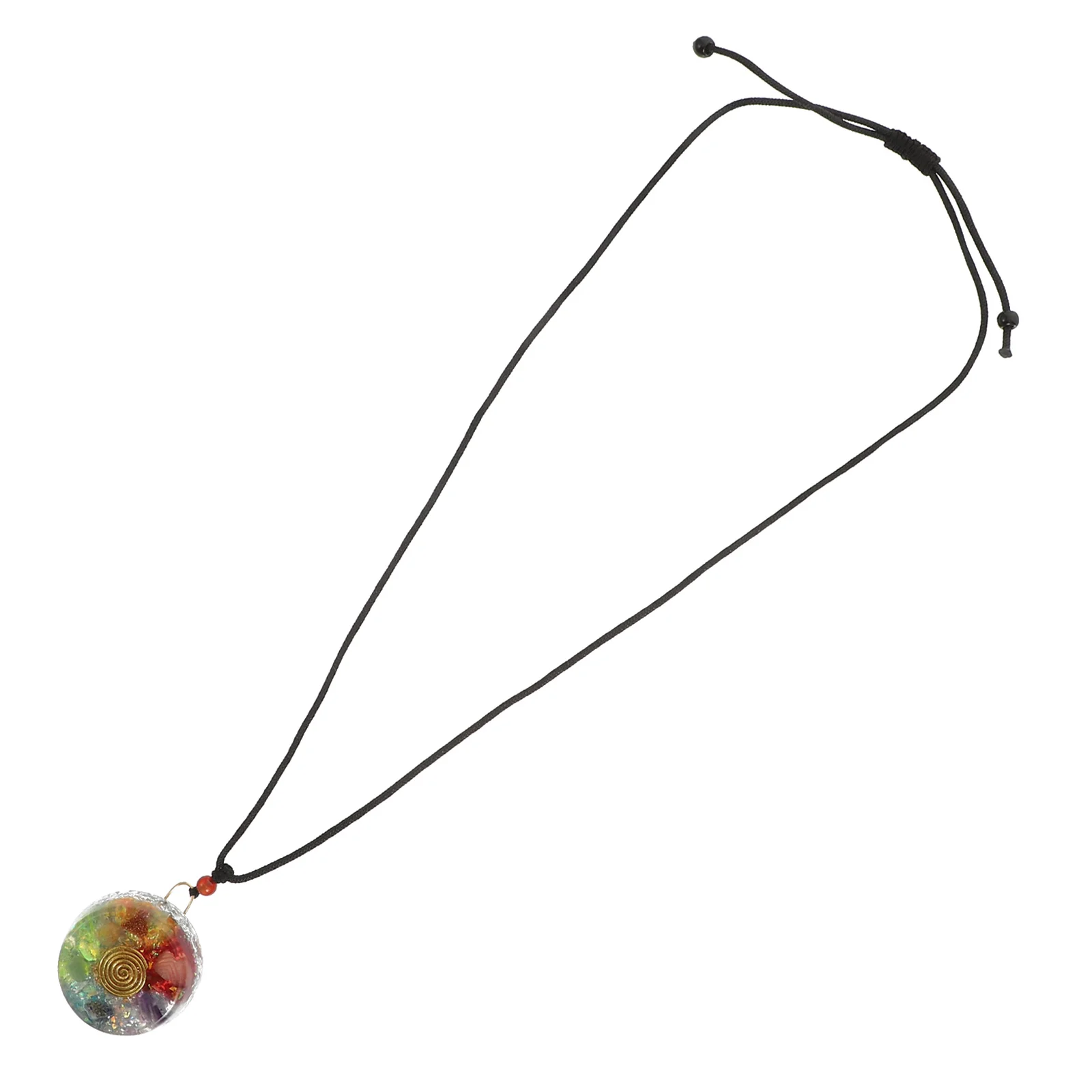 

1pc Crystal Agate Pendant Necklace Colorful Fashion Jewelry For Women Delicate Chic Gift Accessory Party Daily Wear