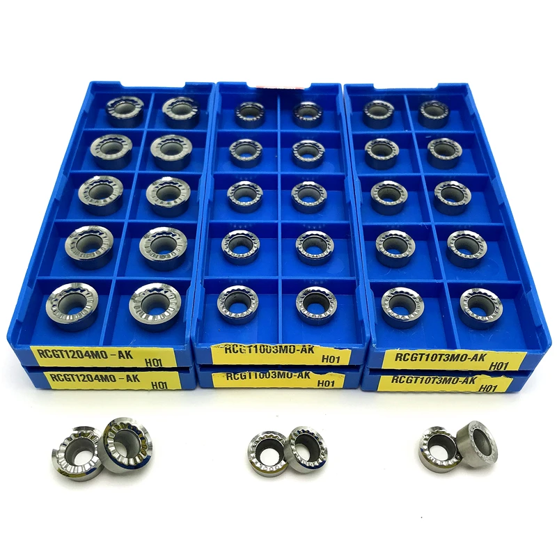 RCGT1003MO AK H01 Nhôm Xoay Lắp Indexable Xay Dụng Cụ Xoay CNC Đồng Và Xử Lý Nhôm RCGT 1003 Dụng Cụ Mài Dao