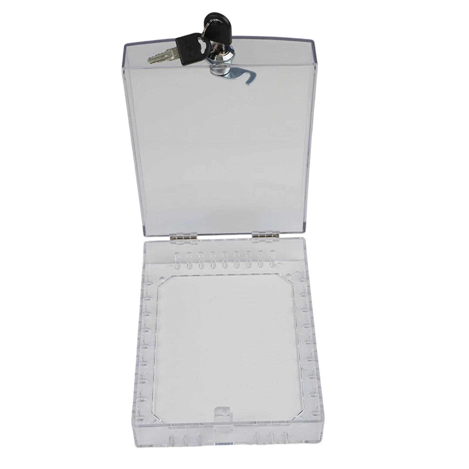 Thermostat for Lock Box with Key Lock for Wall Mounted Thermostats Transparent Cover Protects Against Damage and Unauthorized