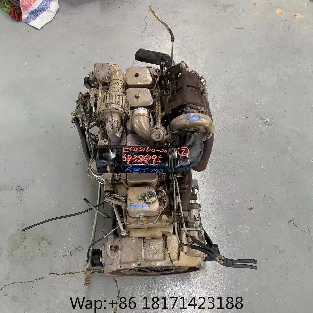 【Hot】6BT Complete Diesel Engine Good Working Condition Removed From Running Vehicle for Truck