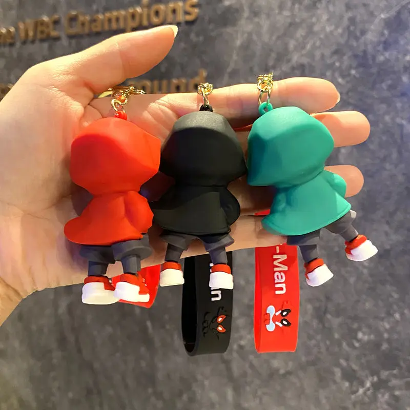 Classic SpiderMan Keychain Pendant Disney Marvel Amazing Inverted Silk Stereo Doll Car Hanging Decor Keychain Birthday Gift Toys - view 3