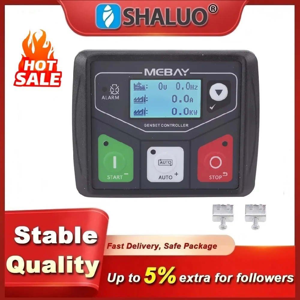 

Mebay DC30D Generator Control Module Small Diesel Genset Controller Panel With USB Programmable Interface Generator Parts