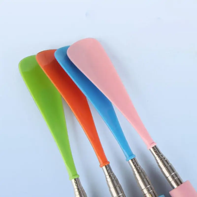 قابل للسحب لبيسة الحذاء كسول مساعد الحذاء مقبض طويل سبيكة الأحذية رافع عدم الانزلاق لبيسة حذاء قابل للتعديل كبار السن ملعقة حذاء ملحق