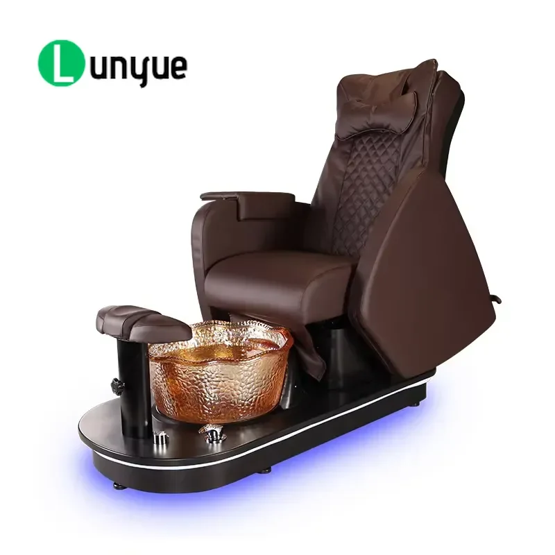 Luxury Modern Pedicure Chair with Backrest Massage Electric Foot Bath Nail Furniture Comfortable Durable
