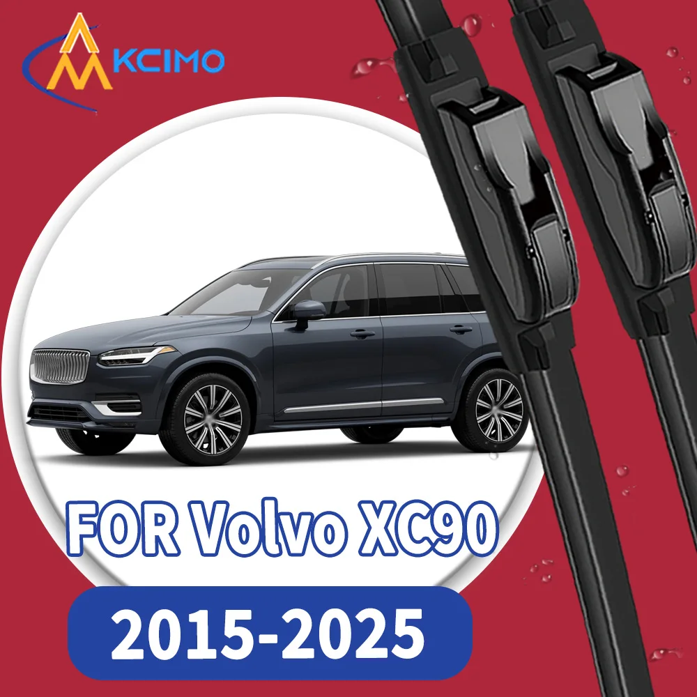

High Quality 2pcs Windscreen Black Car Rain Brush Front Windshield Auto Wipers Perfect Fit for Volvo XC90 2015-2025 Easy install