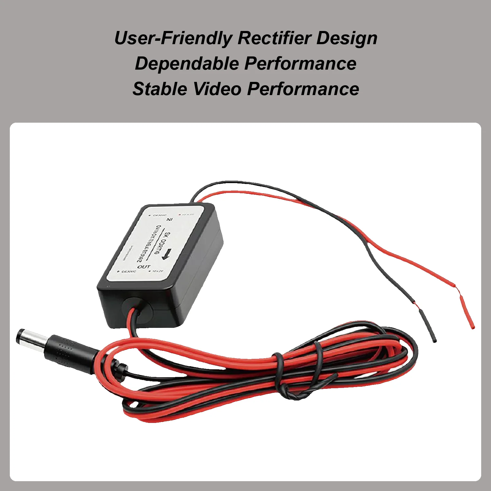 Car Backup Camera Rectifier Easy Installation Rearview Camera Rectifier Capacitor Filter For Enthusiasts Beginners Professionals