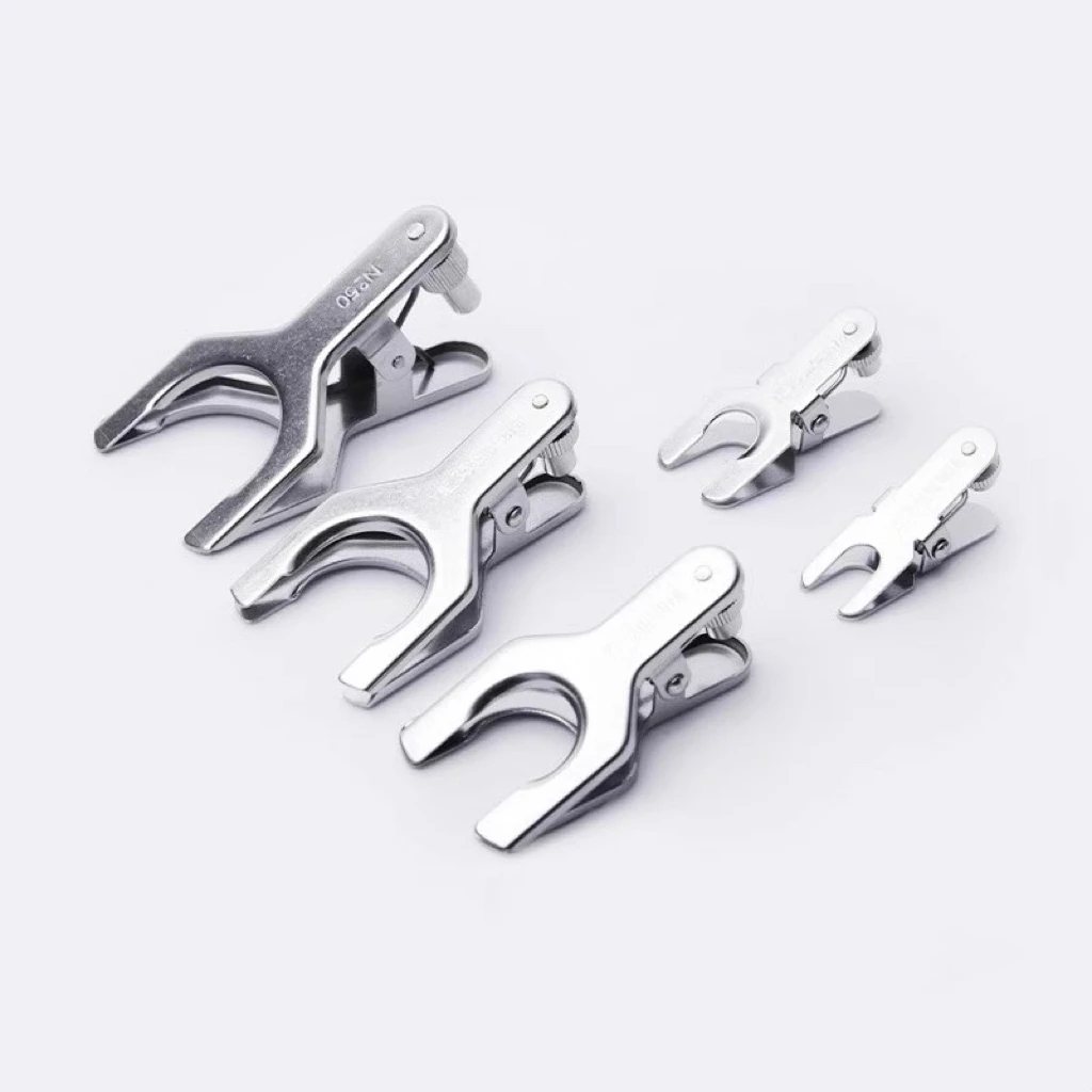 

#12 #18 #29 #35 #50 Joint Stainless Steel Lab Clamp Pinch Clip Glass Ball Laboratory Quickfit