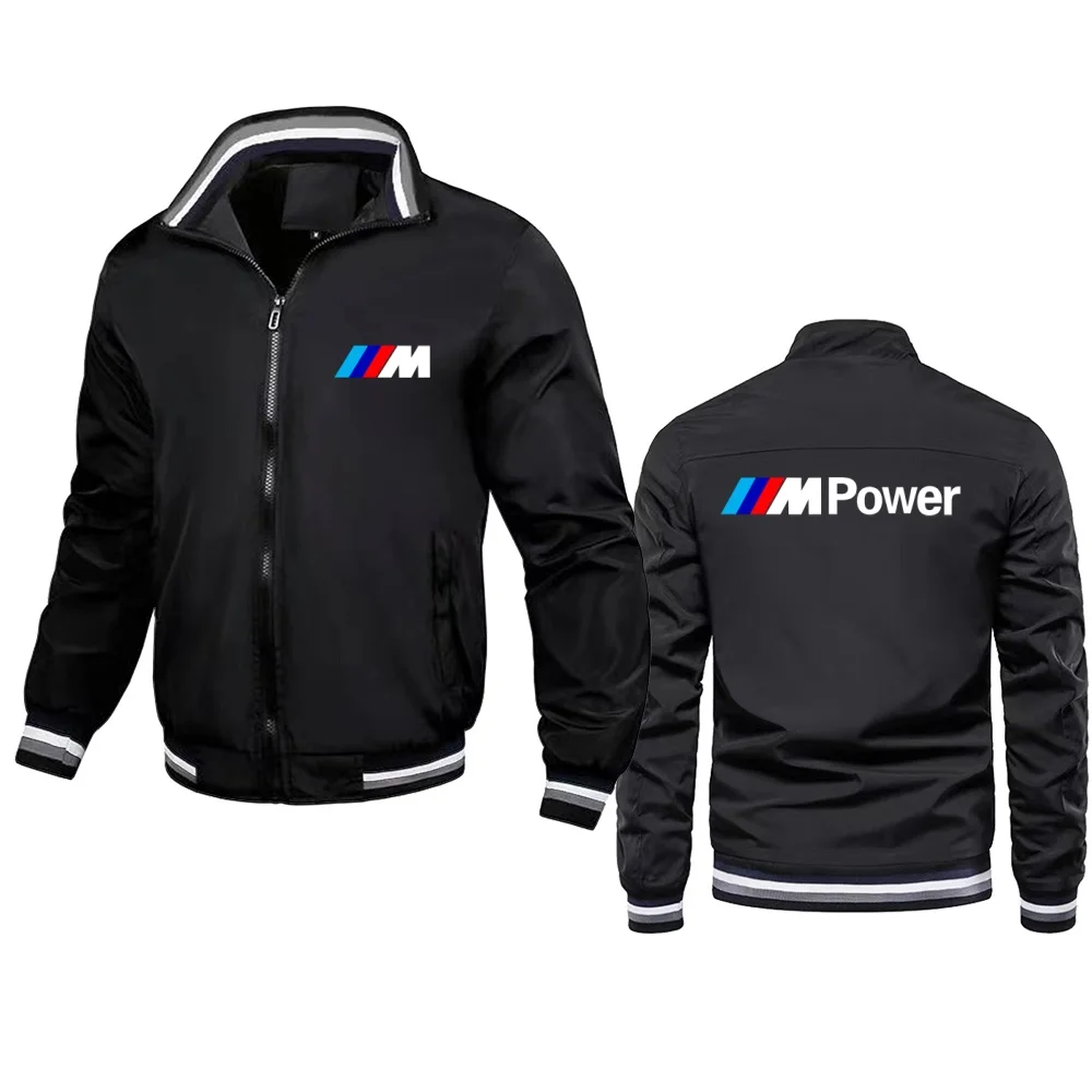 

Fashionable and Trendy Motorcycle Riding Jacket, Windproof and Assault Jacket, Printed Collar Zipper Jacket, Threaded Cuffs,