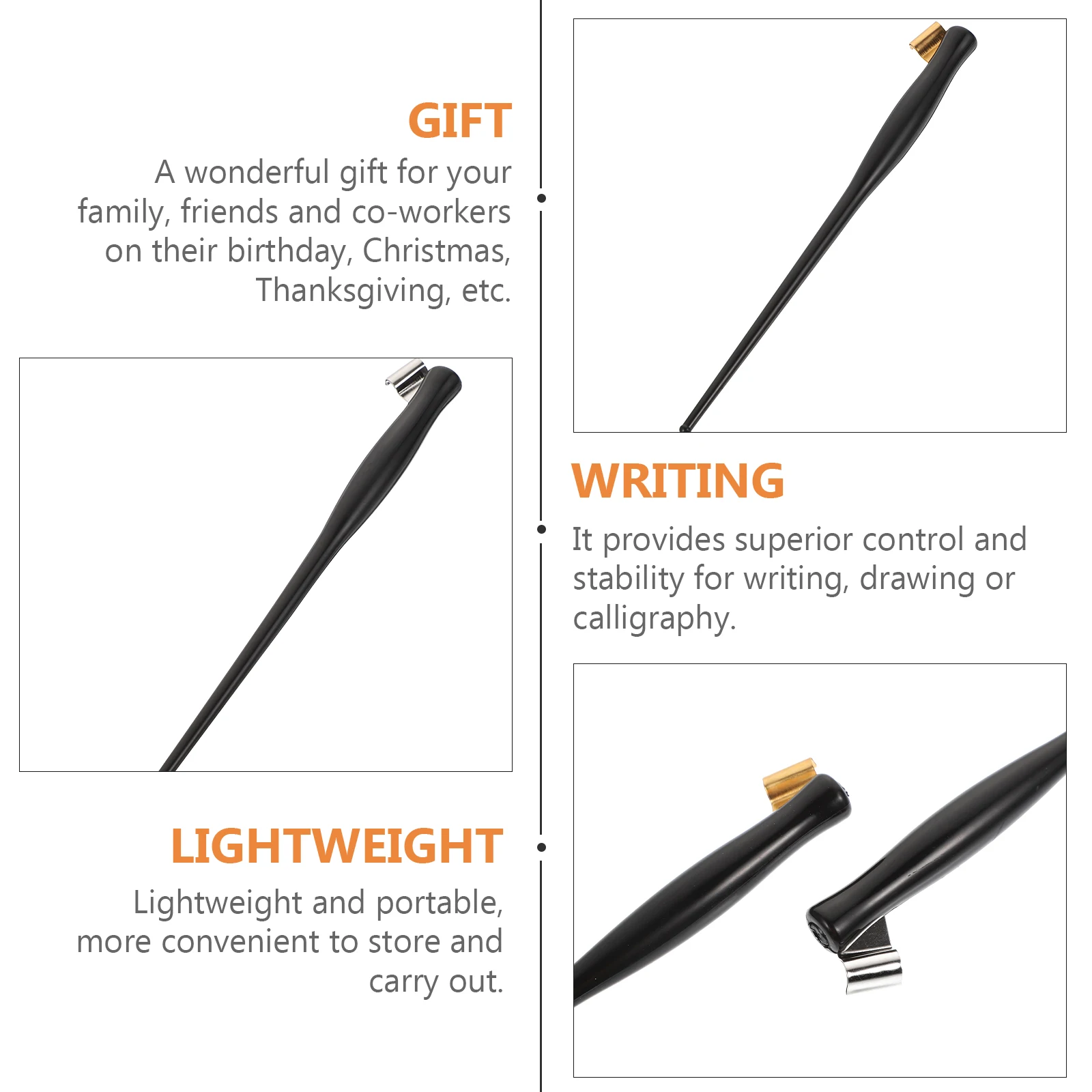 

2pcs Dip Pen Holder Resin Oblique Calligraphy Holders Replaceable Nibs for Drawing Writing Office School Supplies Art Gifts