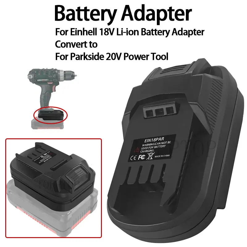 

Инструмент для преобразования адаптера для литий-ионного аккумулятора Einhell 18 В, аксессуары для аккумуляторов электроинструмента Parkside 20 В