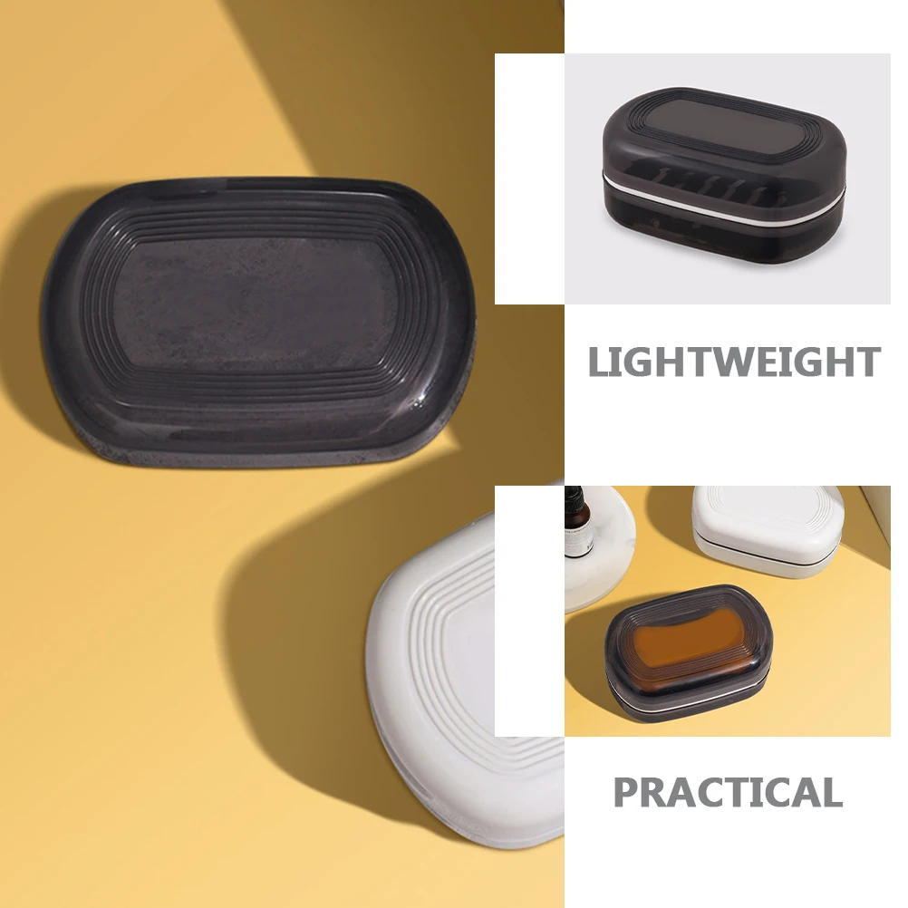 

Box Travel Container Portable Holder PP Plastic Lid Compact Lightweight for Bathroom Balcony Wardrobe Use Bar Travel Case
