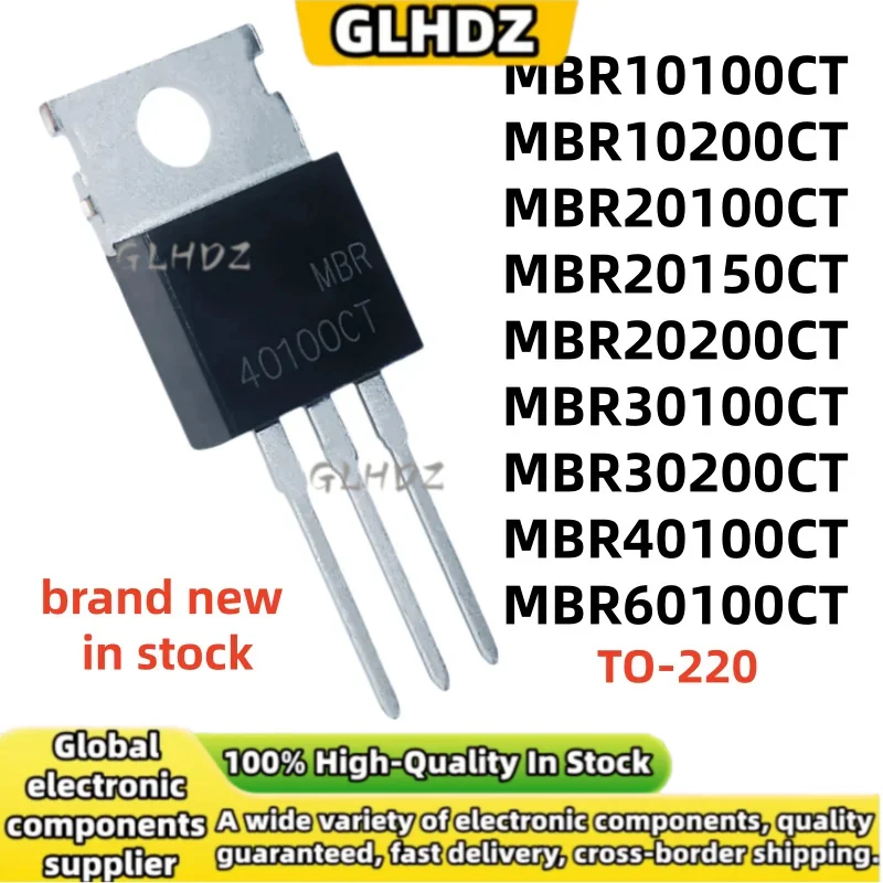 10-20PCS MBR10100CT MBR10200CT MBR20100CT MBR20150CT MBR20200CT MBR30100CT MBR30200CT MBR40100CT MBR60100CT TO-220 in stock