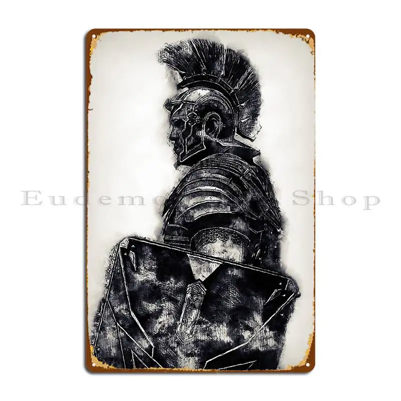 Roman Legionary Metal Sign Club Wall Cave Party Club Party Plates Designer Tin Sign Poster