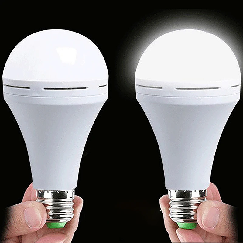 Outdoor Camping LED Rechargeable Emergency Light Operated White Light Warm Light Bulb Battery Light Home Lights Up Light