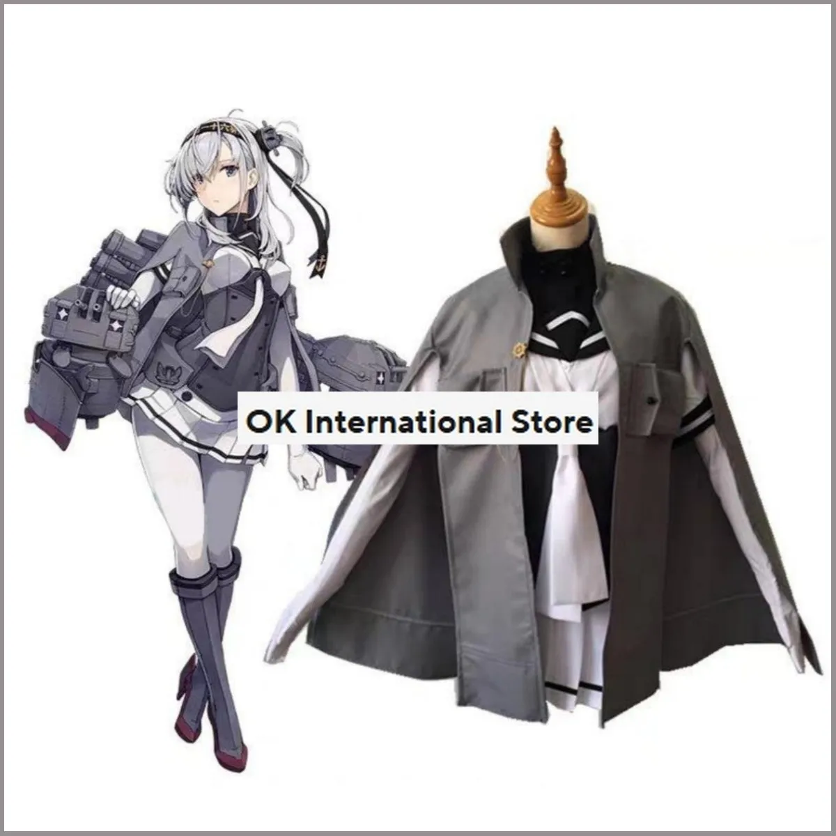 Anime Game Kantai Collection Kancolle Suzutsuki Cosplay Costume Wig Fighting Uniform Cloak Skirt Woman Sexy Kawaii Carnival Suit