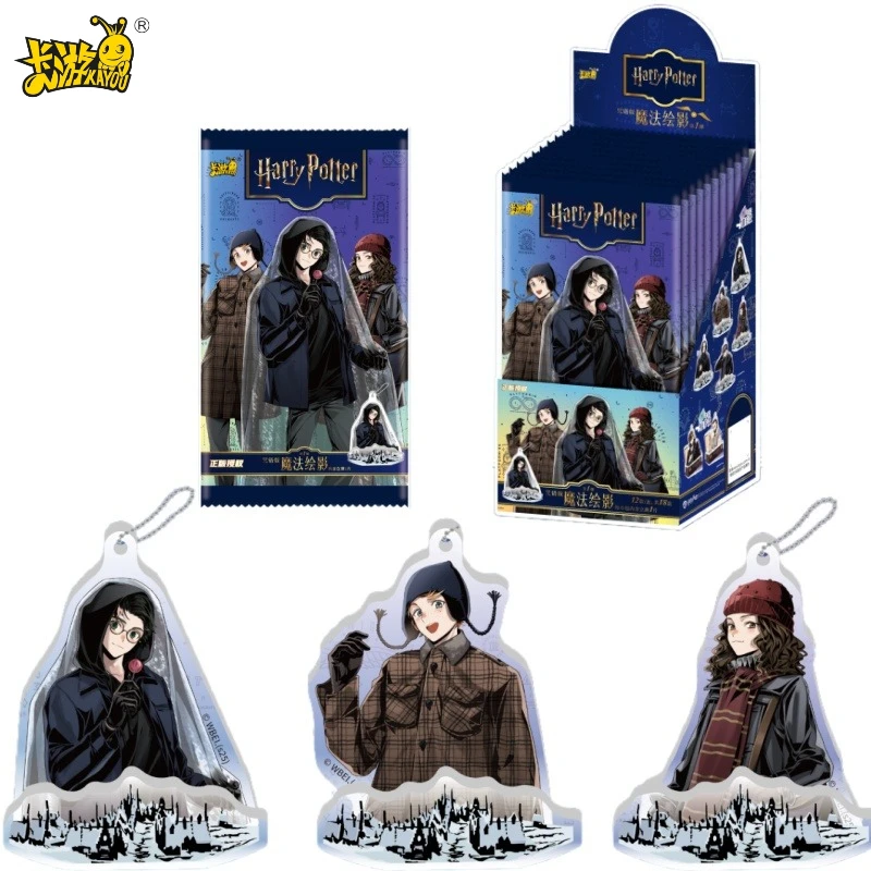 KAYOU-tarjeta auténtica de Harry Potter, configurar una marca, pintura de sombra mágica, animación, juego de dibujos animados, colección, juguetes periféricos, regalo