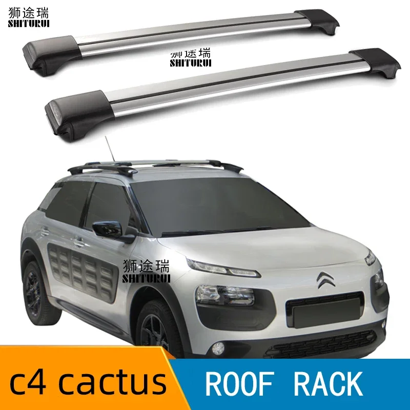 2Pcs Roof Bars for CITROEN C4 CACTUS 5 DOOR HATCH 2015 - 2020   Aluminum Alloy Side Bars Cross Rails Roof Rack Luggage LOAD